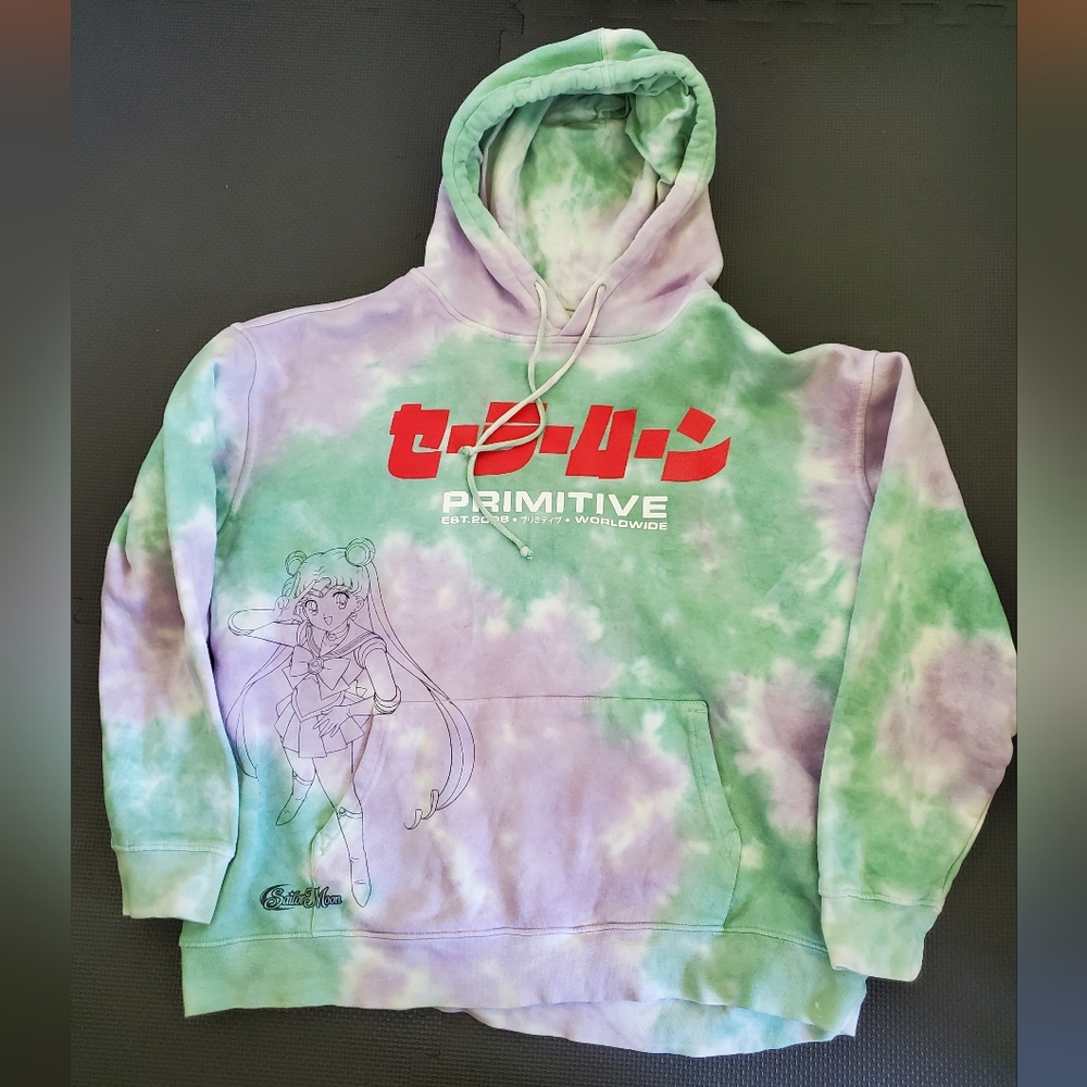 Primitive x Sailor Moon Tie Dye Hoodie Men's Large